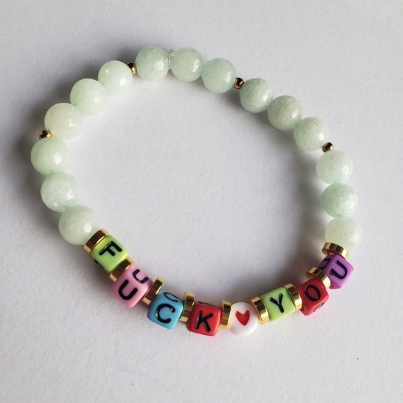 NWT JADE QUARTZ FRIENDS BRACELETS HEALING CRYSTALS GIFT FOR HER Inappropriate - Picture 5 of 7